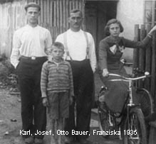 Karl, Josef, Otto Bauer, Franziska 1935